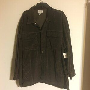 Mens Arizona Big and Tall Corduroy Jacket Size 3XL and 3XLT and LT Brown NWT